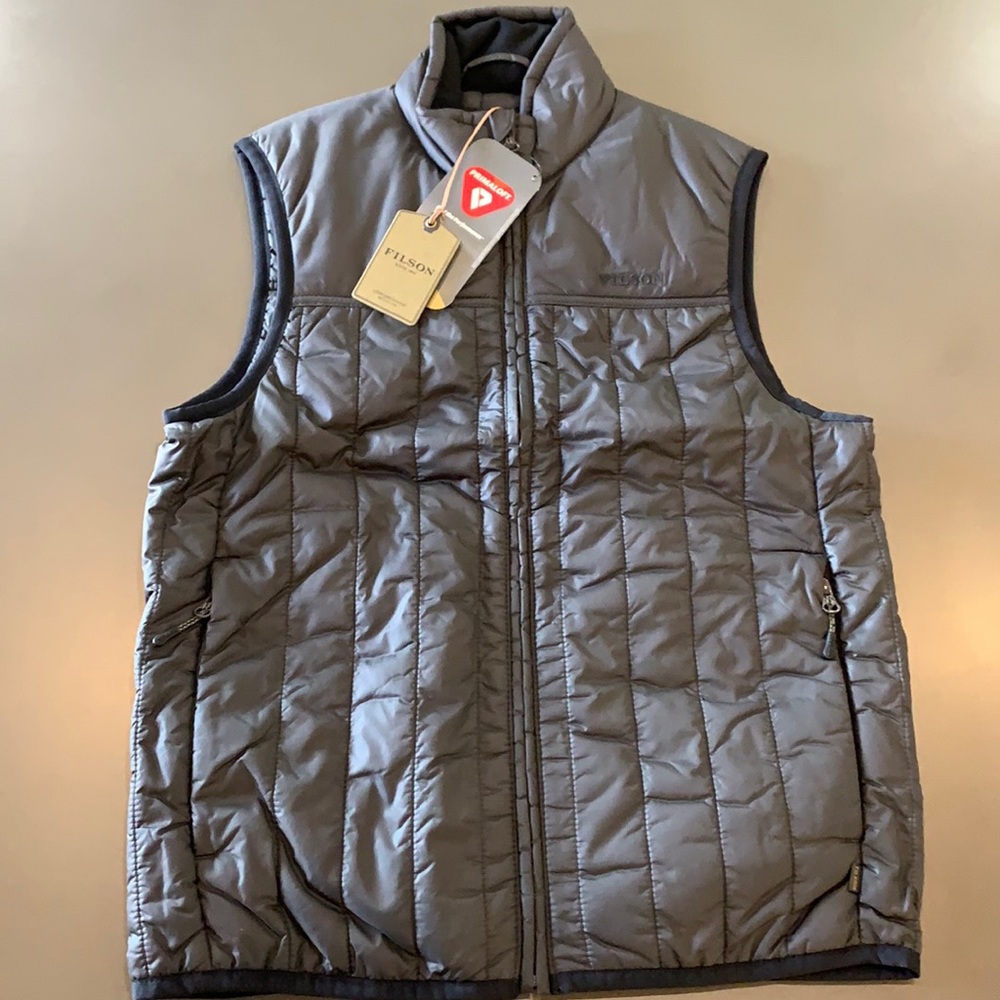 C.C. Filson Ultra-Light Vest, Raven (Dark Grey) - NWT - New
